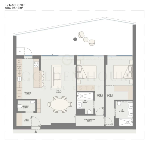 Apartamento T2 para Venda em Oliveira do Douro Planta 1