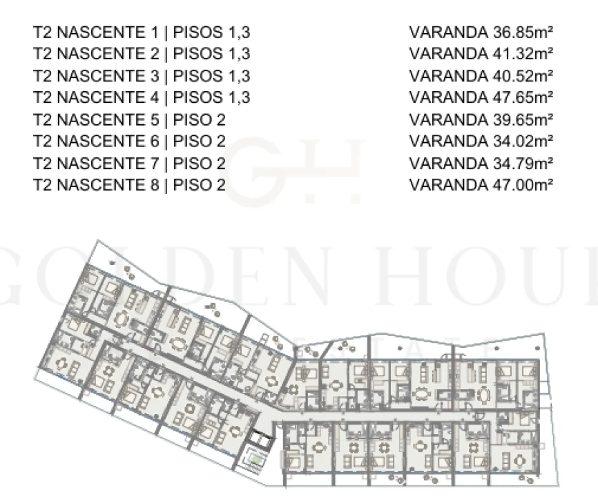Apartamento T2 para Venda em Oliveira do Douro Planta 2