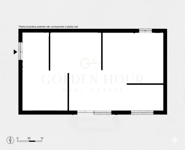 Apartamento T2 para Arrendamento em Santa Marinha e São Pedro da Afurada Planta 1