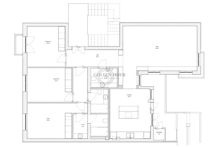 Apartamento T3 para Venda em Bonfim Planta 1