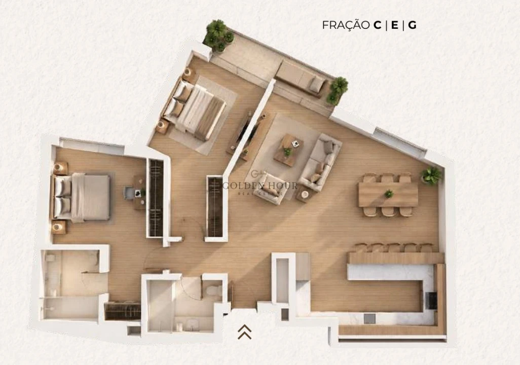 Apartamento T2 para Venda em Canelas Planta 2