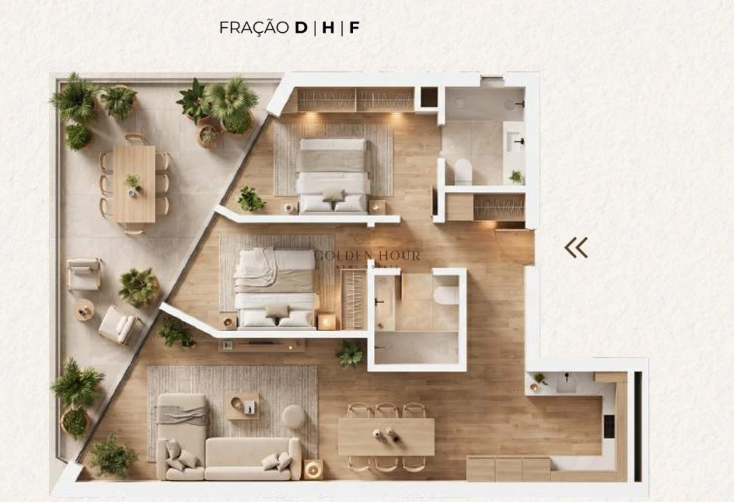 Apartamento T2 para Venda em Canelas Planta 2