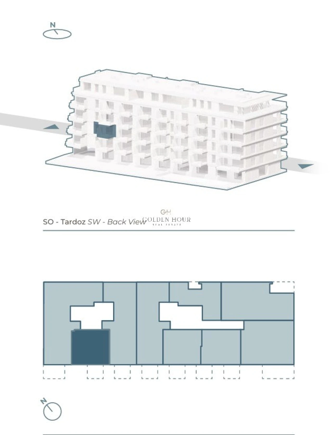 Apartamento T1 para Arrendamento em Canidelo Planta 2