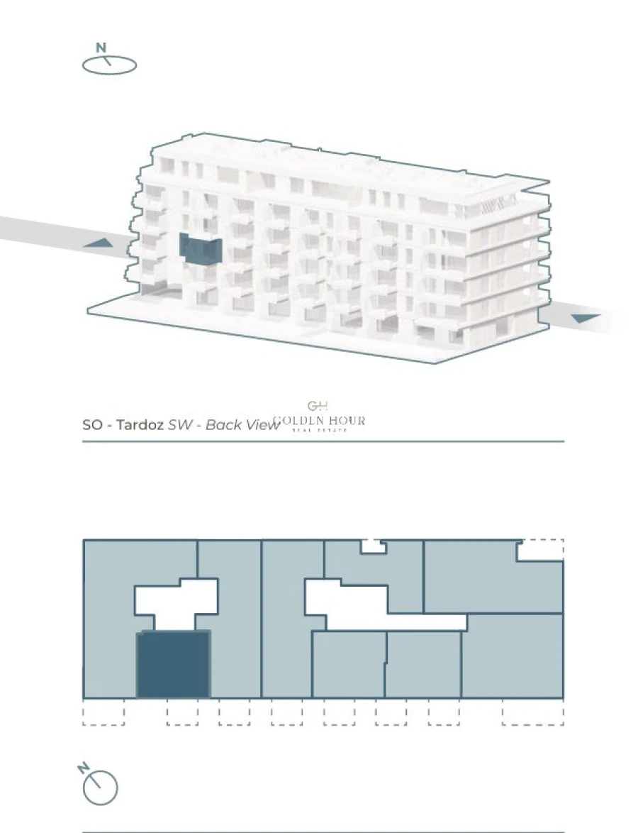 Apartamento T1 para Arrendamento em Canidelo Planta 2