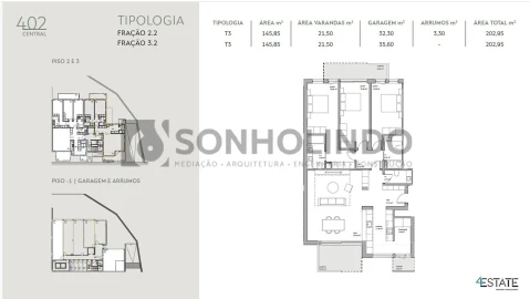 Apartamento T3 para Venda em Castêlo da Maia