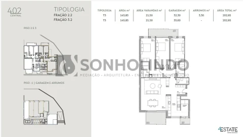 Apartamento T3 para Venda em Castêlo da Maia