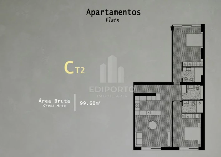 Apartamento T2 para Venda em Cedofeita, Santo Ildefonso, Sé, Miragaia, São Nicolau e Vitória Foto 2