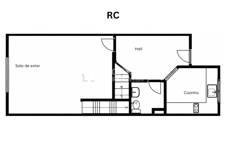 Apartamento T2 para Venda em Quarteira Planta 1
