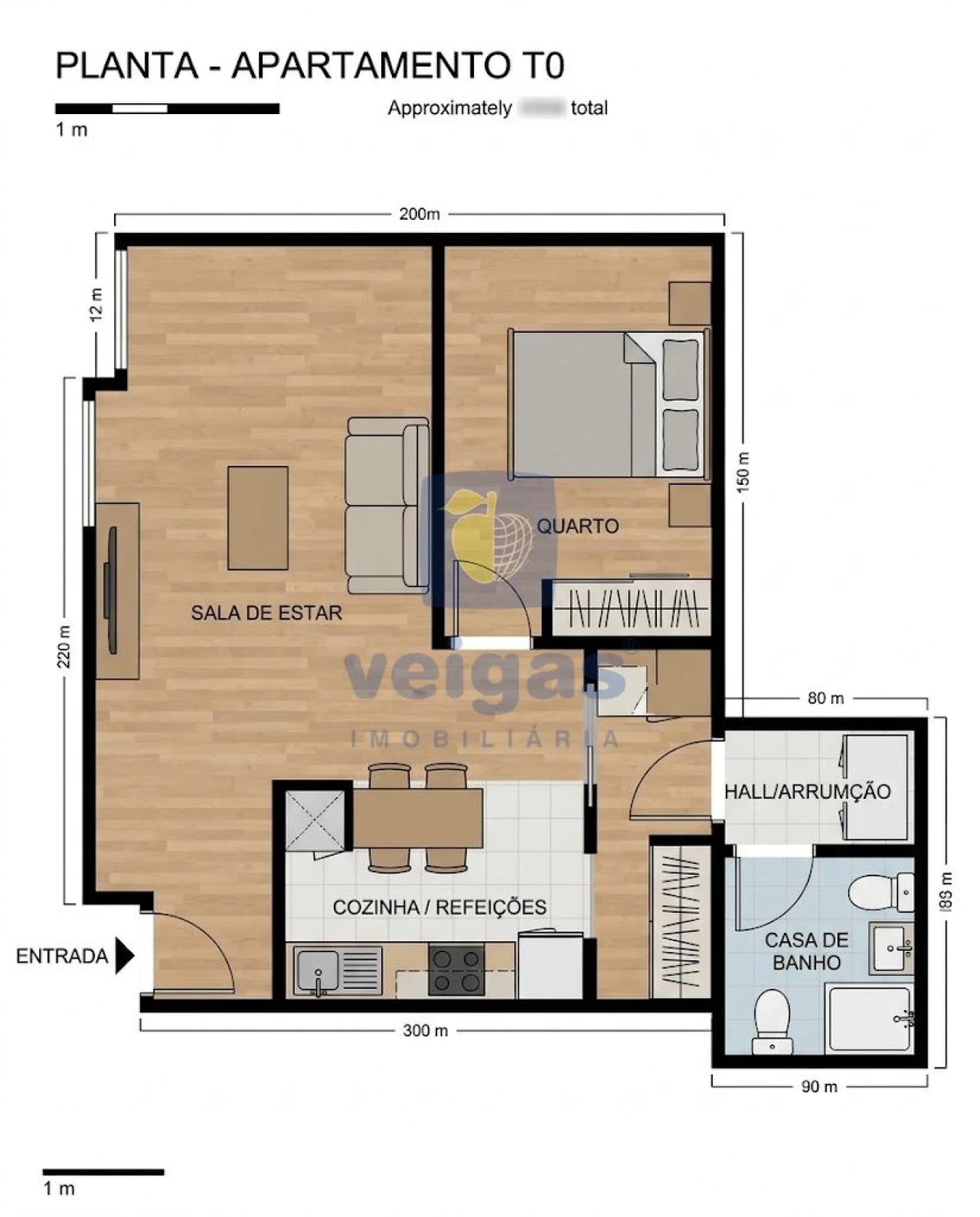 Apartamento T1 para Venda em Peniche Planta 2