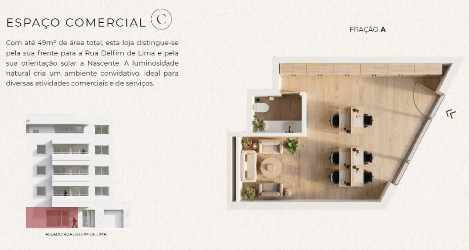 Loja para Venda em Canelas Planta 2