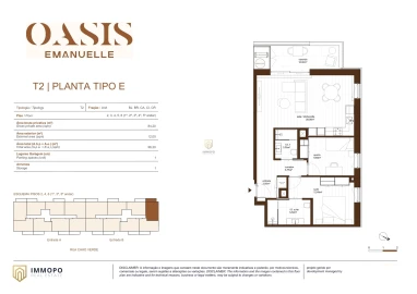 Apartamento T2 para Venda em Rio Tinto