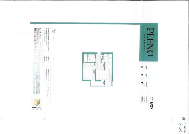 Apartamento T1 para Venda em Aguas Santas Planta 3