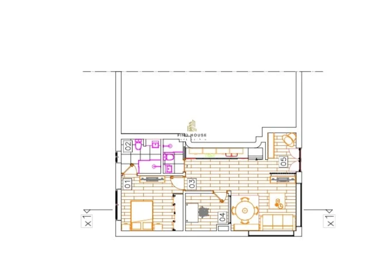 Apartamento T1 para Venda em Baltar Planta 1