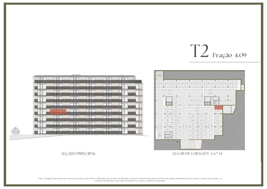 Apartamento T2 para Venda em Vilar de Andorinho Planta 2