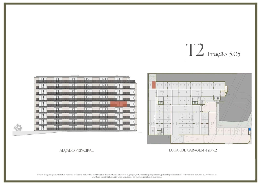 Apartamento T2 para Venda em Vilar de Andorinho Planta 2