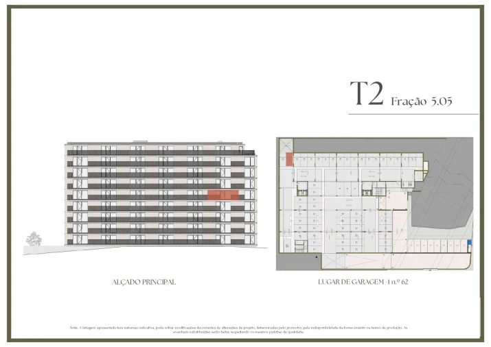 Apartamento T2 para Venda em Vilar de Andorinho Planta 2