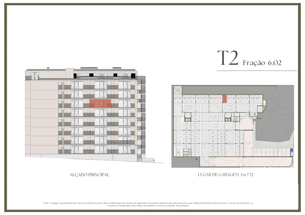 Apartamento T2 para Venda em Vilar de Andorinho Planta 2