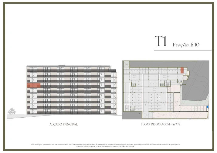 Apartamento T1 para Venda em Vilar de Andorinho Planta 2
