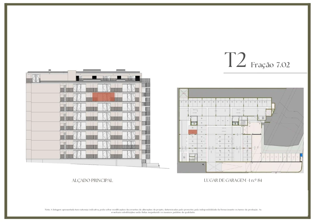 Apartamento T2 para Venda em Vilar de Andorinho Planta 2