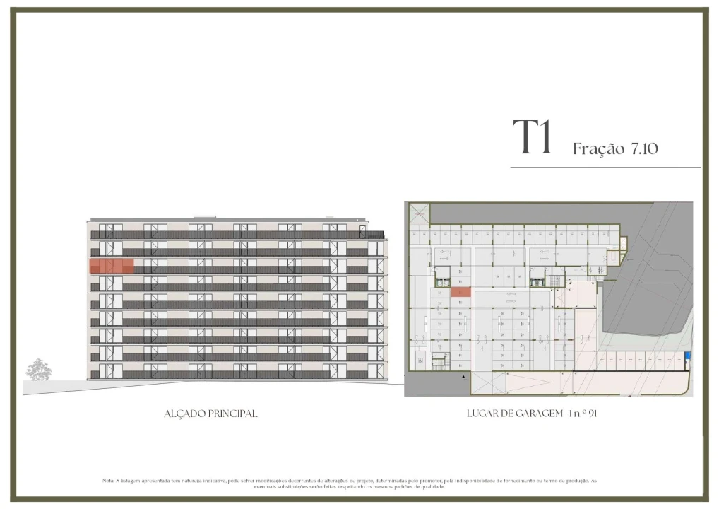 Apartamento T1 para Venda em Vilar de Andorinho Planta 2