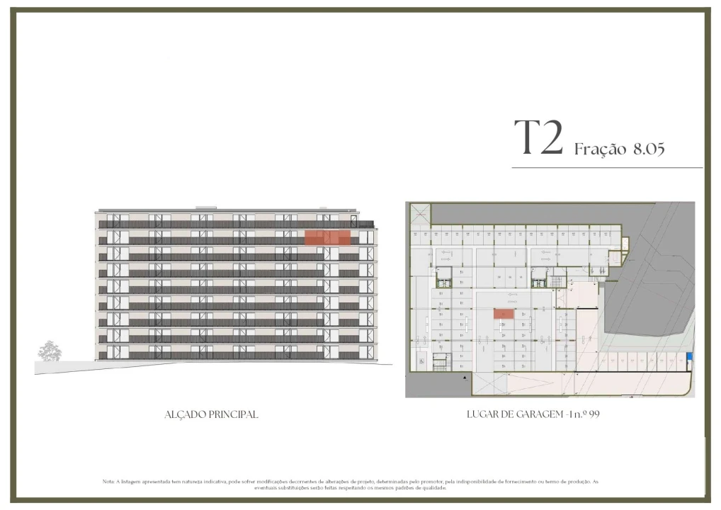 Apartamento T2 para Venda em Vilar de Andorinho Planta 2