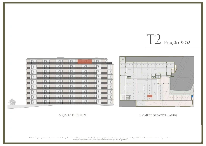Apartamento T2 para Venda em Vilar de Andorinho Planta 2