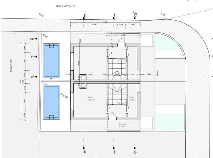Moradia T3 para Venda em Altura Planta 1