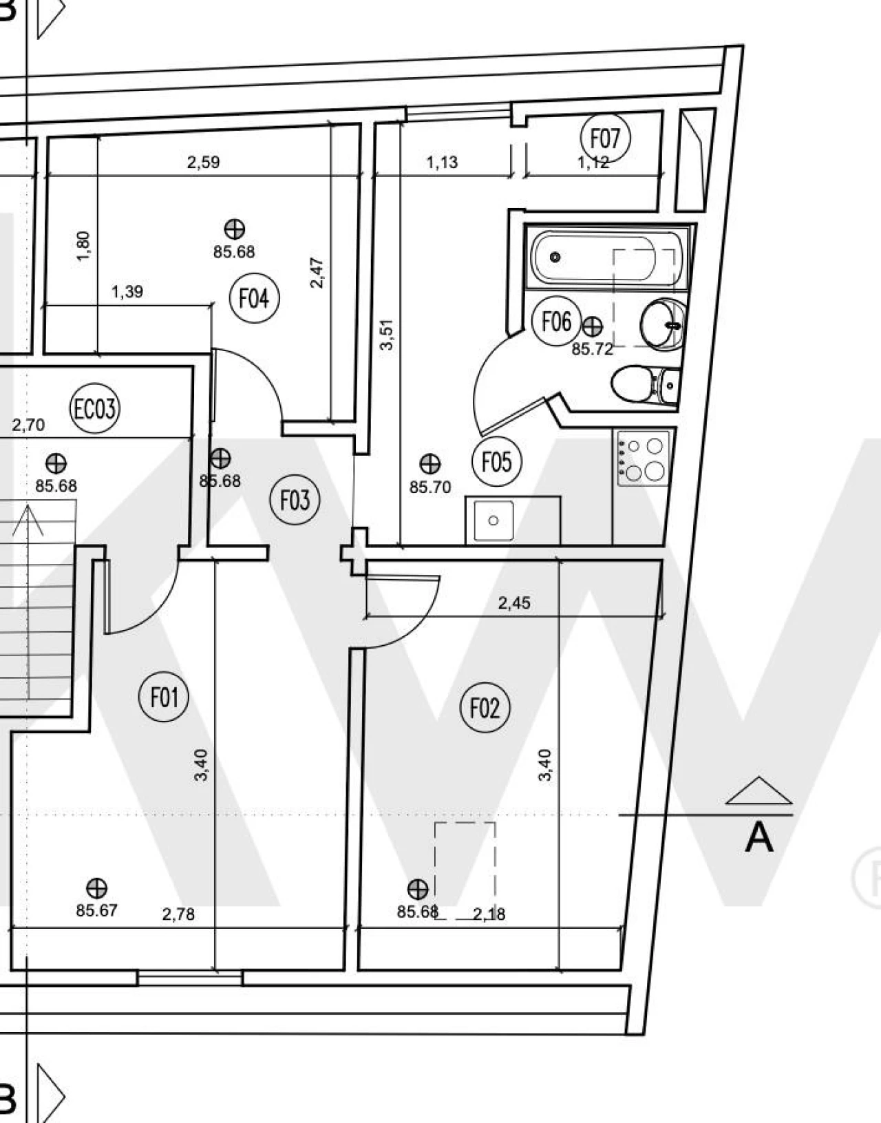 Apartamento T2 para Arrendamento em Campo de Ourique Foto 8