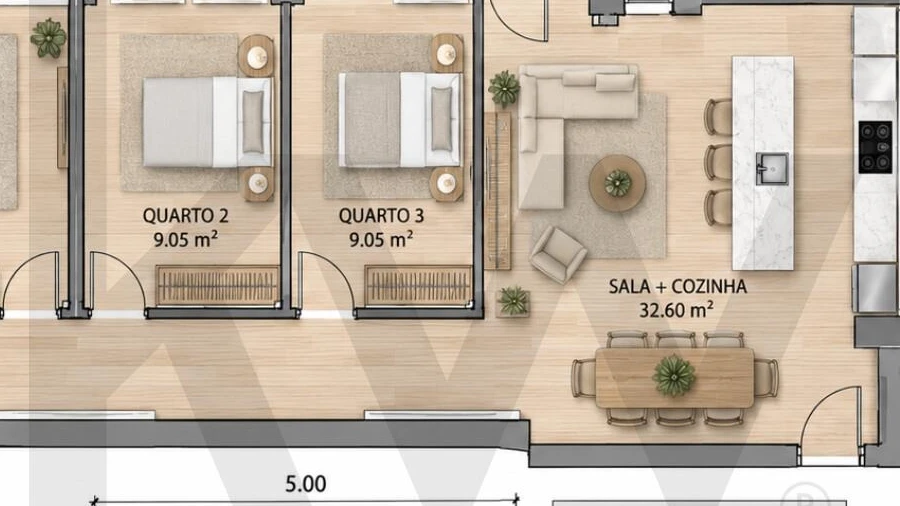 Apartamento T3 para Venda em Benfica