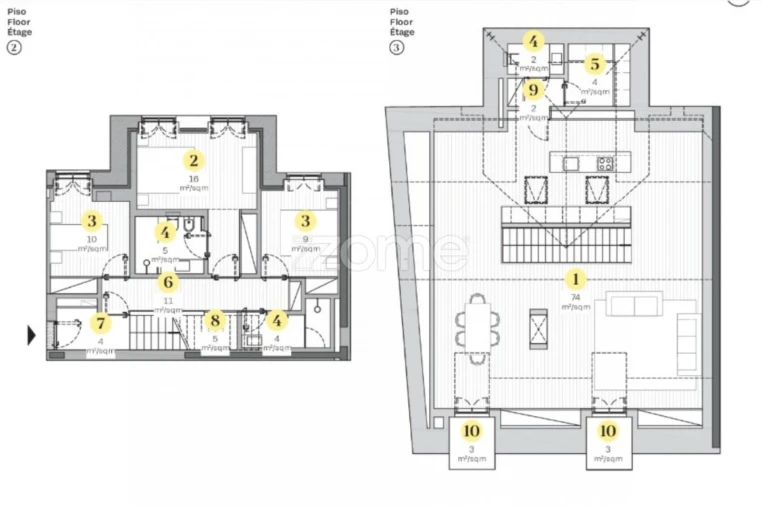 Apartamento T3 para Venda em Estrela Planta 1