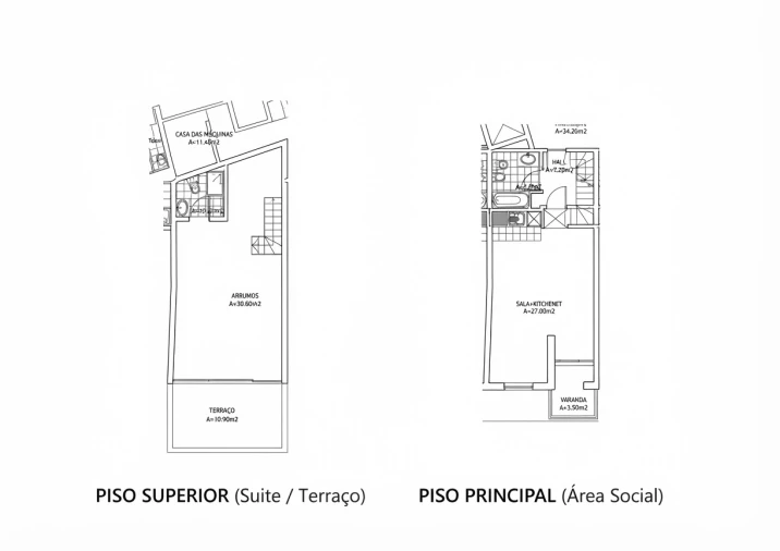 Apartamento T1 para Arrendamento em Ericeira Planta 1