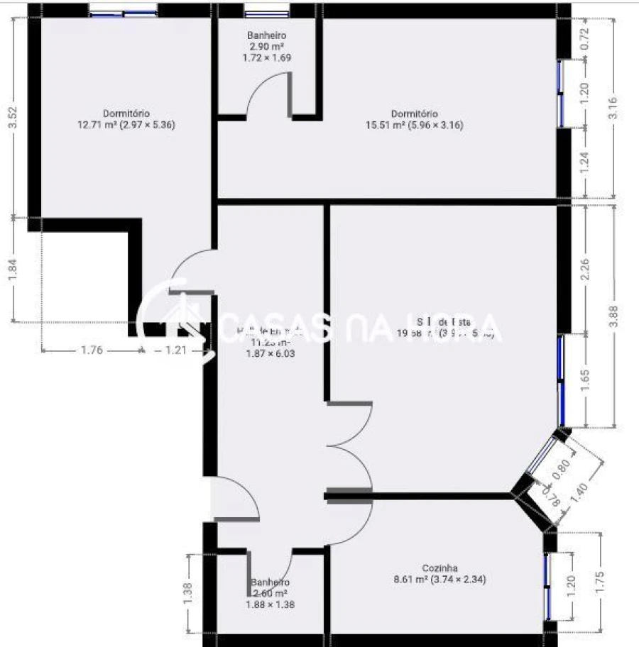 Apartamento T2 para Venda em Corroios Foto 15