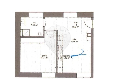 Apartamento T1 para Venda em Ramalde