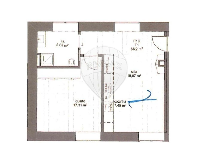 Apartamento T1 para Venda em Ramalde Foto 8