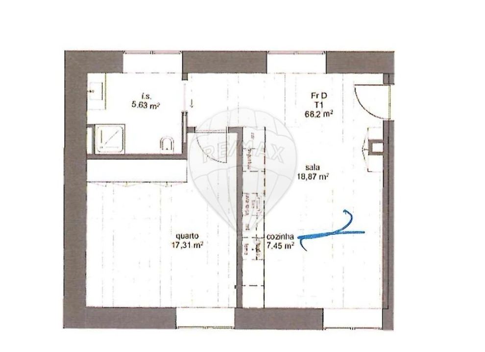 Apartamento T1 para Venda em Ramalde Foto 8