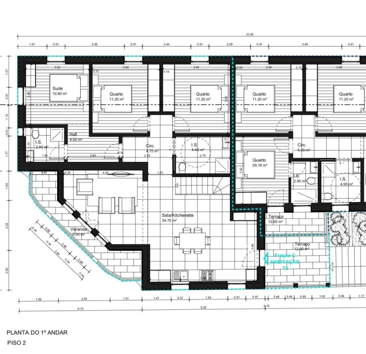 Apartamento T3 para Venda em Campo Foto 26
