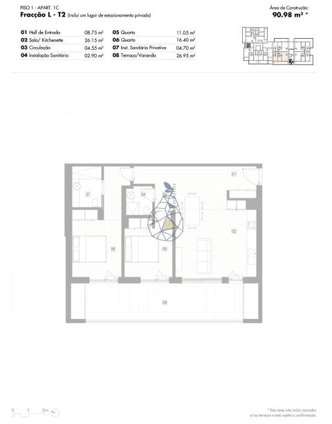 Apartamento T2 para Venda em Lagos (São Sebastião e Santa Maria)