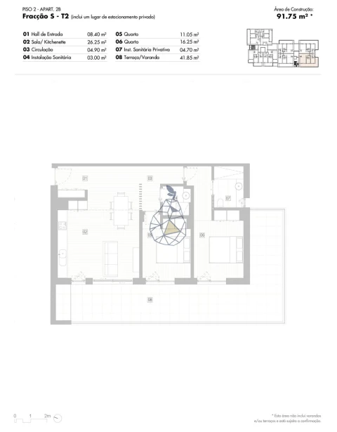 Apartamento T2 para Venda em Lagos (São Sebastião e Santa Maria)