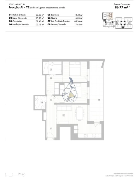 Apartamento T2 para Venda em Lagos (São Sebastião e Santa Maria)