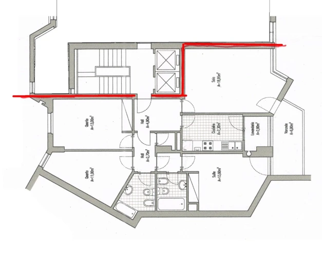 Apartamento T3 para Arrendamento em Ponta Delgada (São Pedro) Planta 1