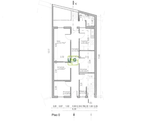 Apartamento T0 para Venda em Castelo Branco Planta 1