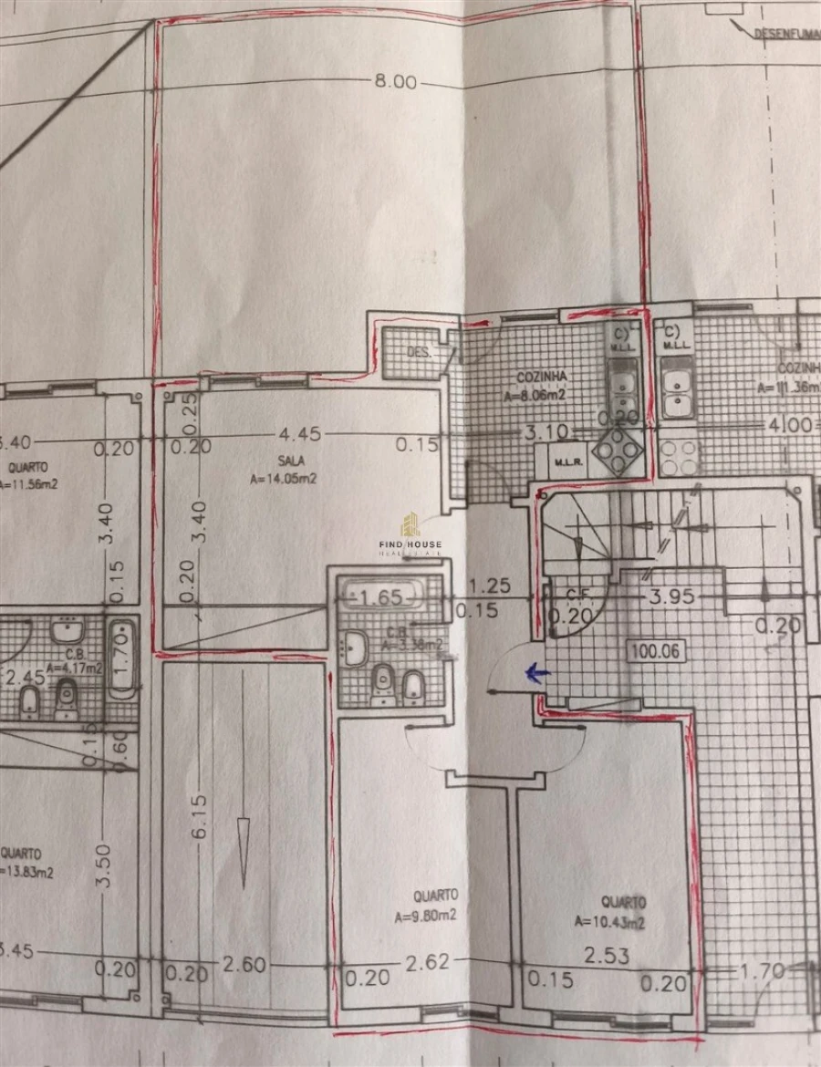 Apartamento T2 para Venda em Mina de Água Planta 1