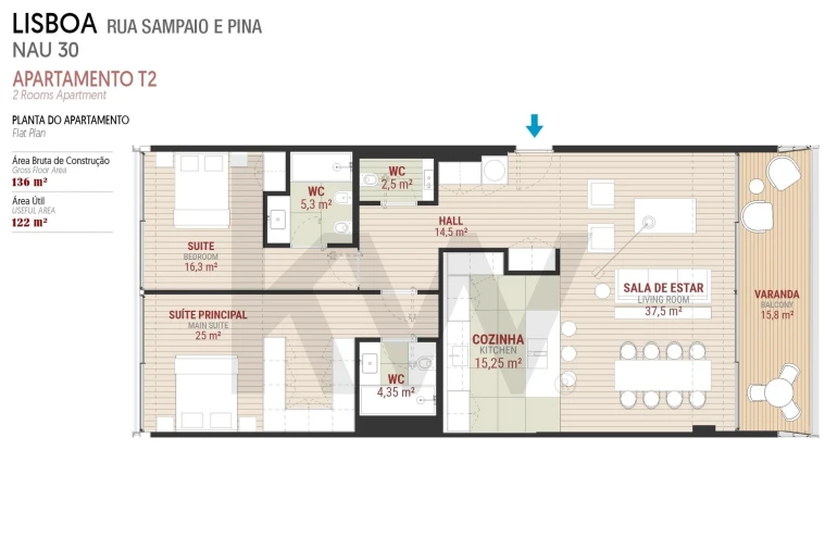 Apartamento T2 para Venda em Santo António Foto 44