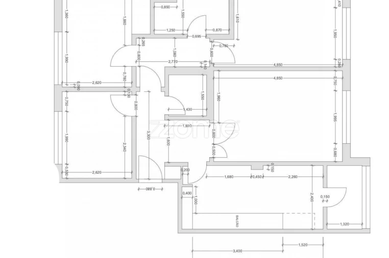 Apartamento T3 para Venda em Aldoar, Foz do Douro e Nevogilde Planta 1