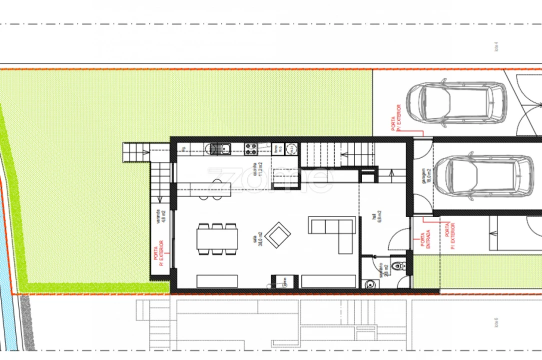 Moradia T3 para Venda em Vermoim Planta 2