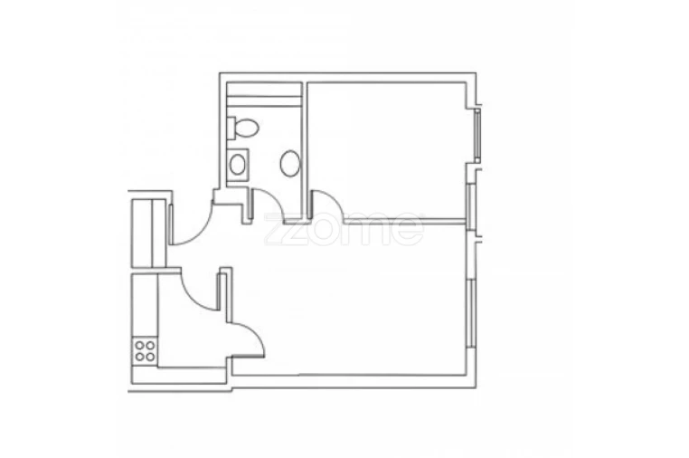 Apartamento T1 para Arrendamento em Lordelo do Ouro e Massarelos Planta 1
