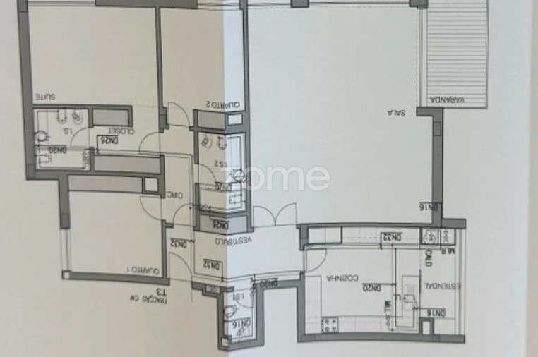 Apartamento T3 para Arrendamento em Belém Planta 1