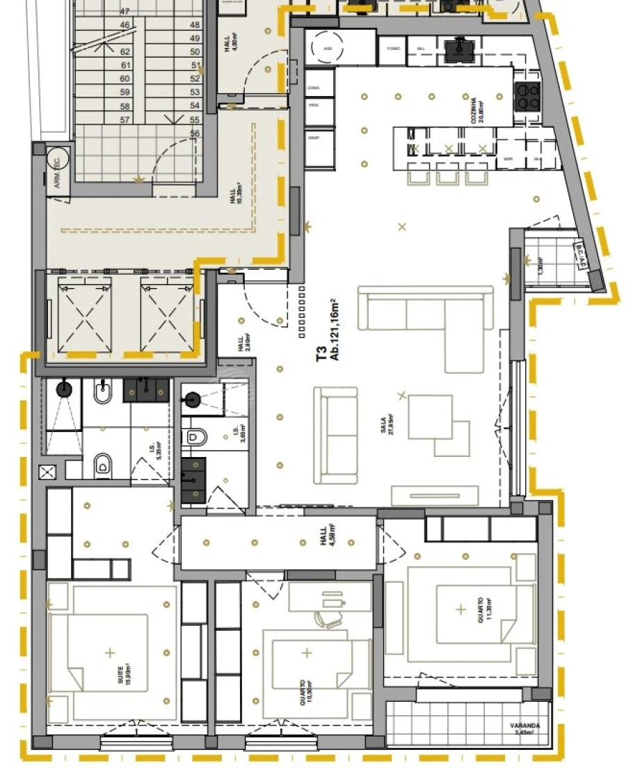 Apartamento T3 para Venda em Laranjeiro e Feijó Foto 35