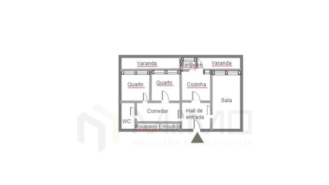 Apartamento T2 para Arrendamento em Buarcos