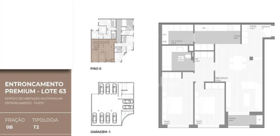 Apartamento T2 para Venda em São João Baptista